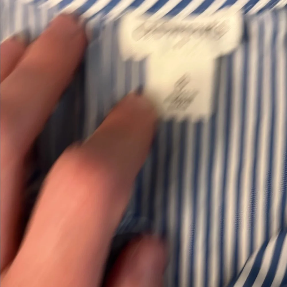 Nwot J. Crew Blue Pinstripe Tiered Cotton Dress 6T‎